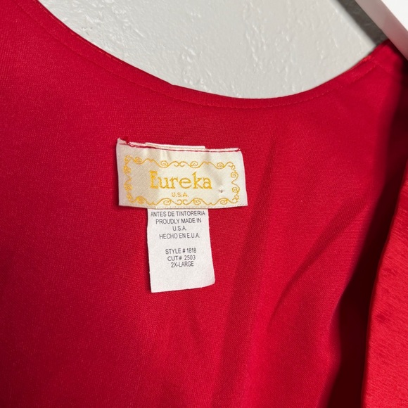 NEW Y2K Elegant sleeveless Red Dress with bolero jacket sz 2x - Picture 3 of 5